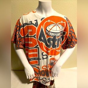 Houston Astros Vintage Style T-Shirt Jumbotron Mitchell & Ness Men’s size Large